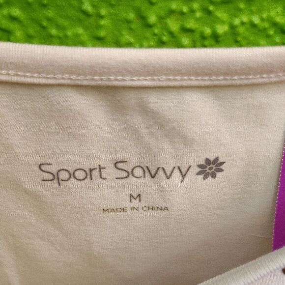 Cream 3/4 Sleeve Blouse with Embellished Neckline - Picture 2 of 3